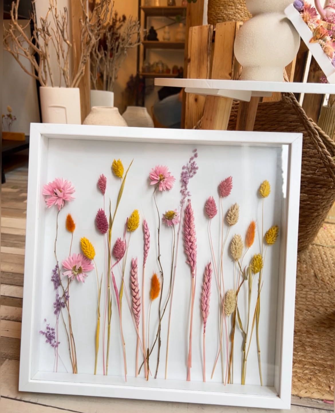 Cuadro con Flores Preservadas