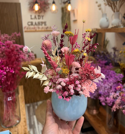 Macetita con Flores Preservadas